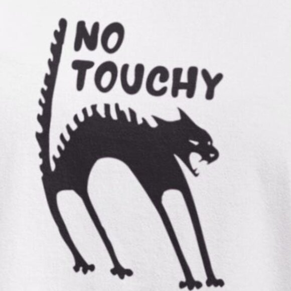 Funny Graphic Tee , No Touching Tshirt - Picture 2 of 5